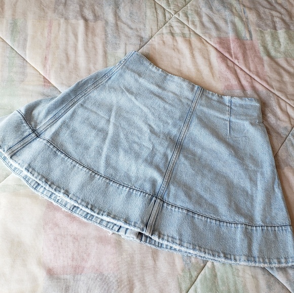 Sonia rykiel Light wash denim skirt with buckle - Picture 2 of 4